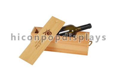 China Sola vitrina de madera del vino para la bodega, caja de presentación del vino proveedor