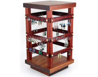 China Equipo de madera de la joyería de la encimera del soporte de exhibición de los accesorios de la joyería proveedor