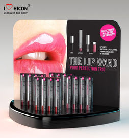 China Estante de exhibición de acrílico de la barra de labios del POP de Cometics de la comercialización visual de encargo de la tienda proveedor