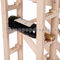 Estante de madera sólido movible del vino del soporte de exhibición del vino 4 capas robustas/artículo proveedor