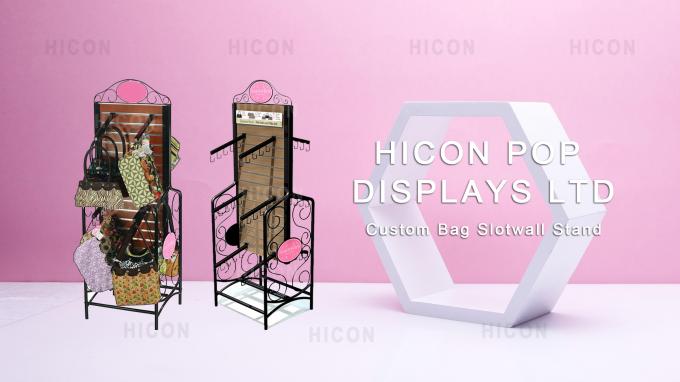 Los estantes de exhibición de encargo del metal de la solución de la exhibición de comercialización de la tienda al por menor del logotipo cubren sus necesidades