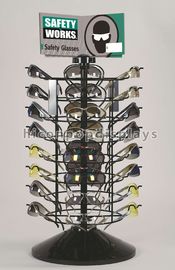 China Comercialización visual del alambre de metal del estante de exhibición del hilandero de la encimera de las gafas proveedor