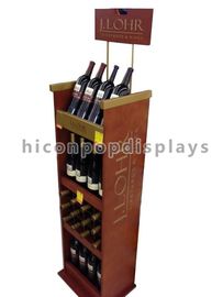 China Accesorios de madera al por menor de las exhibiciones de comercialización del soporte de exhibición del vino proveedor
