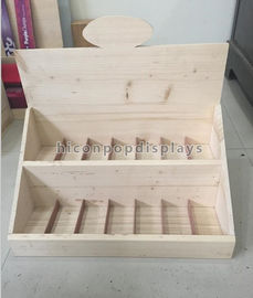 China Caja de presentación de madera modificada para requisitos particulares de la encimera del logotipo 458 * 270 * 400m m para la tienda al por menor proveedor