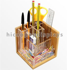 China Pluma de los estantes de exhibición de los efectos de escritorio de la encimera/soporte de exhibición de madera de acrílico de madera del cuchillo proveedor