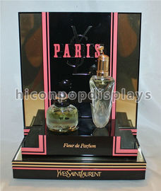 China Cosméticos de París que commercializan el soporte de exhibición de acrílico del perfume de los accesorios de la tienda 3-Step proveedor