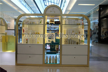 China Unidad cosmética grande de la estantería de la exhibición de los soportes de exhibición del maquillaje del centro comercial/de la tienda proveedor