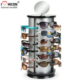 China Exhibición Roces de la lente del metal de la forma redonda de la vitrina de las gafas de sol de la encimera proveedor