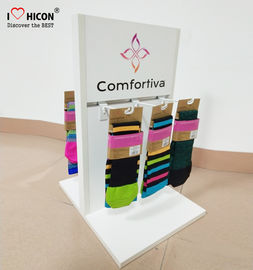 China Soporte de exhibición de madera de la unidad de los estantes de exhibición del contador de la exhibición de Slatwall del calcetín para los calcetines proveedor