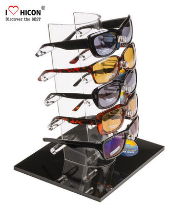 China Estante de exhibición de acrílico tablero de las gafas para la tienda de la marca 5 pares de la promoción de las gafas de sol proveedor