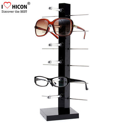China Estante de exhibición óptico de madera de encargo de las gafas de sol de la encimera 6-Pair de la exhibición de la tienda proveedor