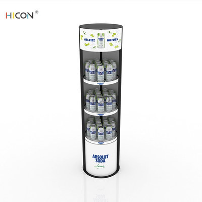 China diseño blanco del estante de exhibiciones del quiosco de la bebida de los gráficos 3-Tiers proveedor