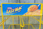 Soportes de exhibición amarillos de suelo del alambre, estante de exhibición de encargo de la comida de la tienda del queso proveedor