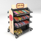 Estante de exhibición del caramelo del soporte de la tienda al por menor de los snacks del estante de rejilla de 8 gradas fuerte proveedor