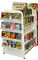 soportes de exhibición cd al por menor blancos 4-Way libres para la librería/el supermercado proveedor