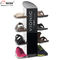 Exhibición de los zapatos del metal del soporte de exhibición de la tienda del calzado de la manera de los accesorios 4 de la tienda de ropa proveedor