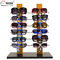 12 pares de Sunglass de la mesa de madera de la exhibición, diseño simple de encargo del estante de exhibición de las gafas proveedor