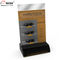 Pequeña prenda impermeable de madera del negro del soporte de exhibición de Sunglass de la encimera proveedor
