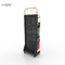 Soporte de exhibición negro modificado para requisitos particulares de la batería de Pegboard del metal con los ganchos proveedor