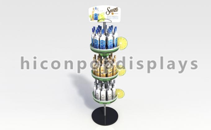accesorios de encargo bidireccionales de la tienda de la comercialización del soporte de exhibición del vino