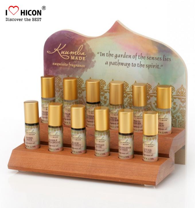 Soportes de exhibición de acrílico cosméticos de la botella de perfume del soporte de exhibición de la encimera agradable de la fragancia