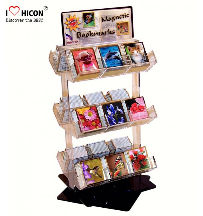 Soporte de acrílico de la exhibición de libro de la comercialización del POP para las lecturas de los niños